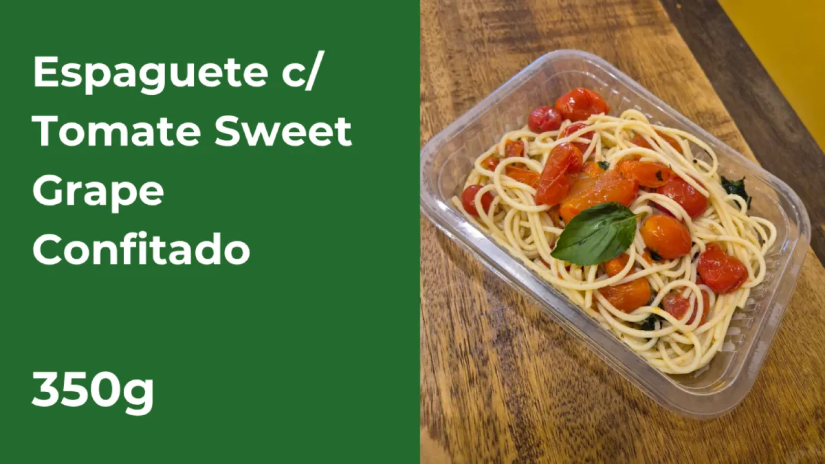 Espaguete com Tomate Sweet Grape Confitado